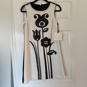NWT, Victoria Beckham for Target, Black and White Dress, Sz XS,
